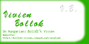 vivien bollok business card